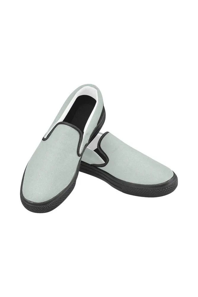 Arctic Ice Men's Slip-on Canvas Shoes (Model 019)