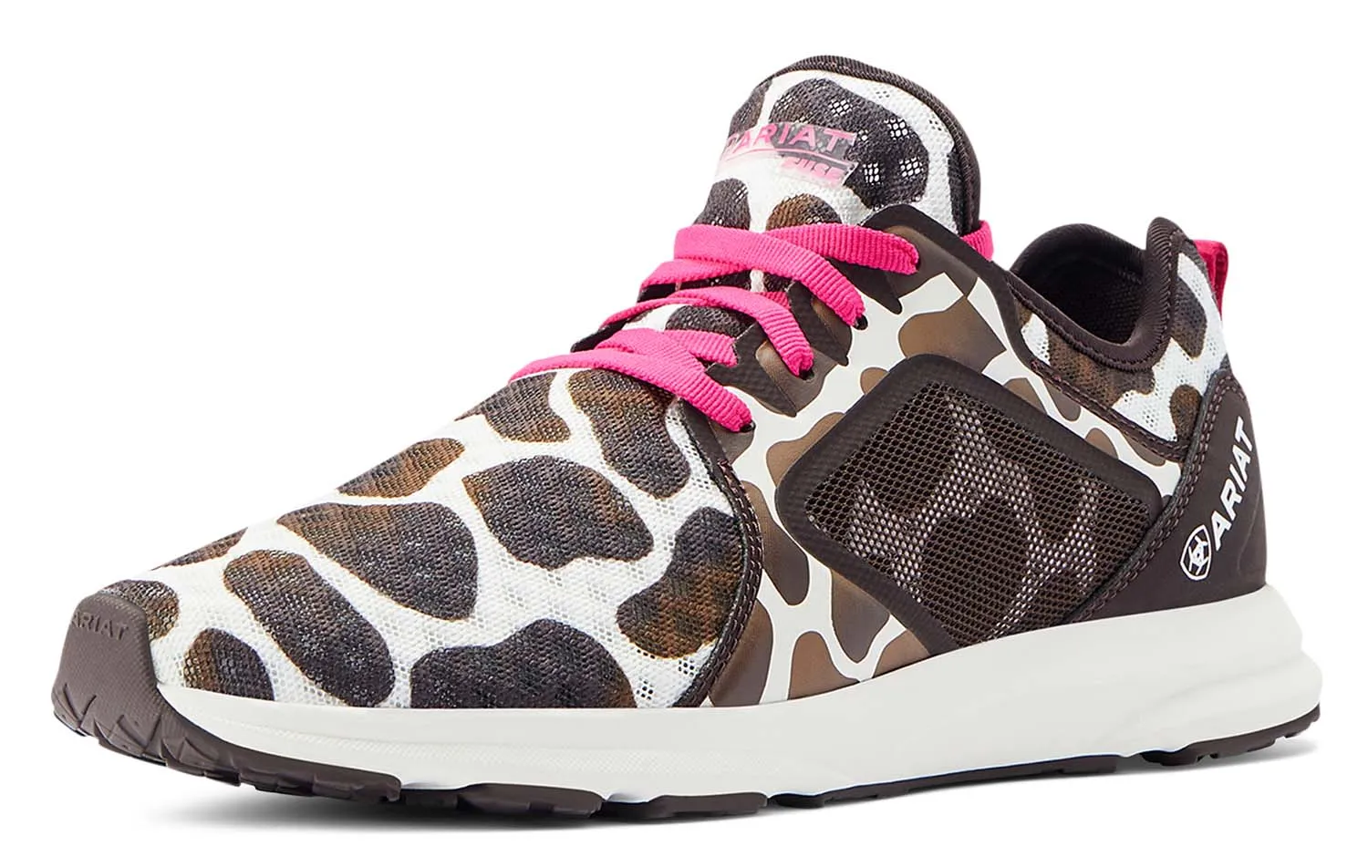 Ariat Women's Fuse Tennis Shoes, Cow Print