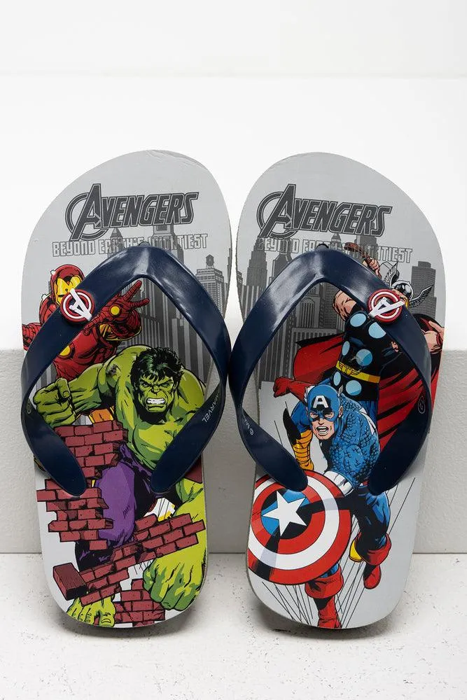 Avengers Flip Flop Grey