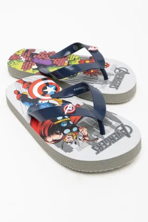 Avengers Flip Flop Grey