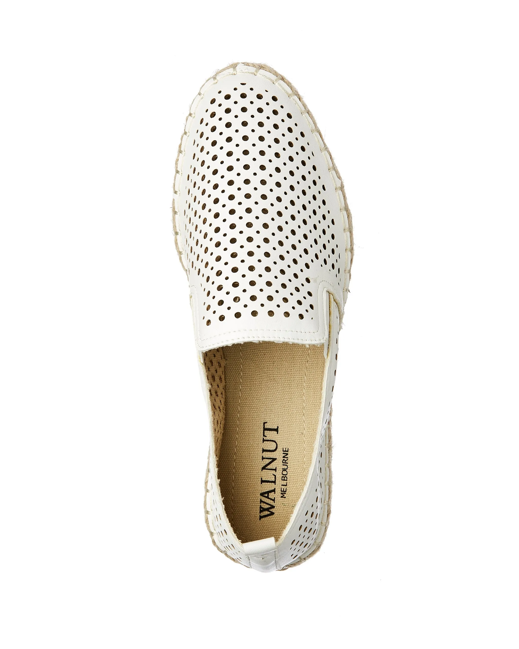 Avril Perf Espadrille White