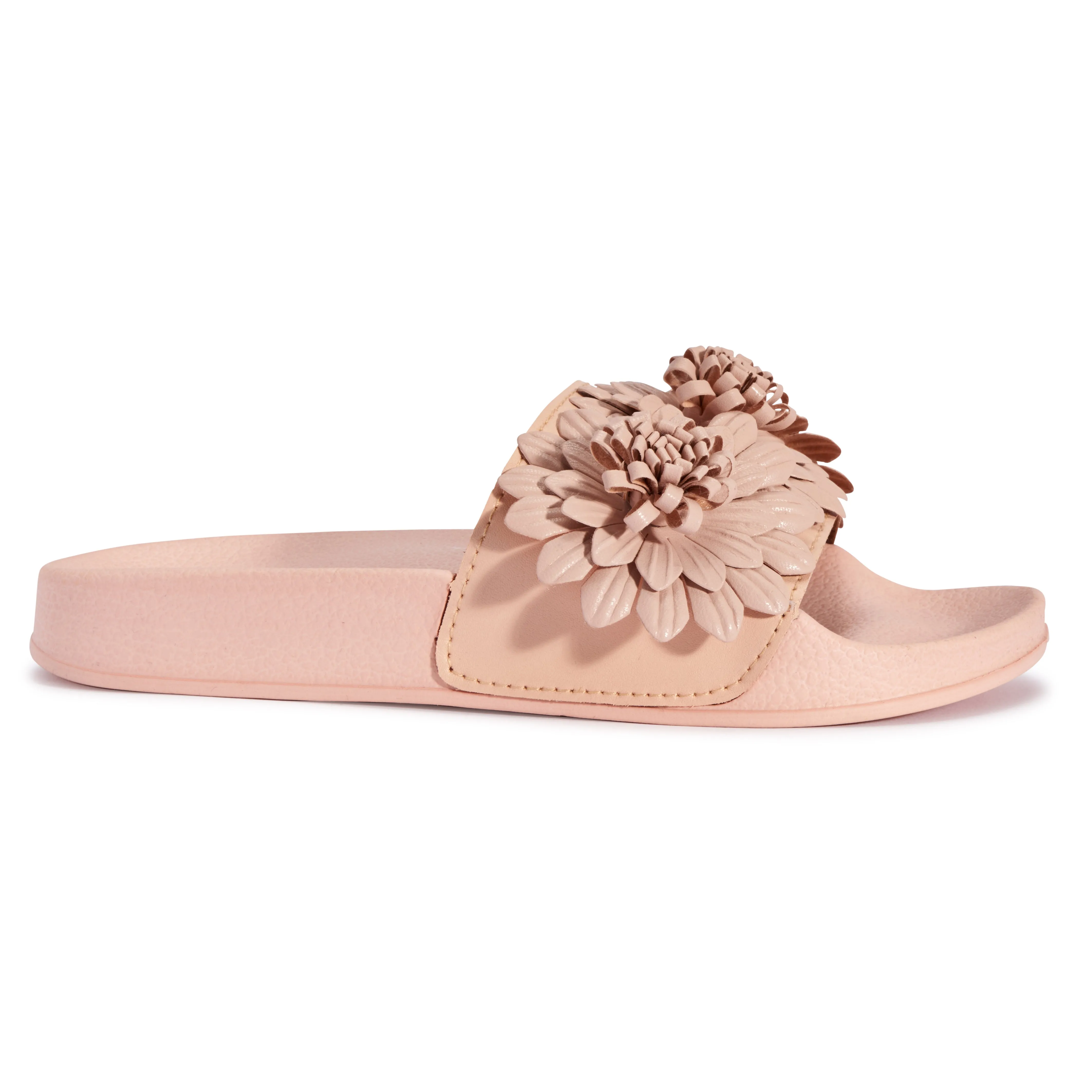 Blush Flower Flat Sliders