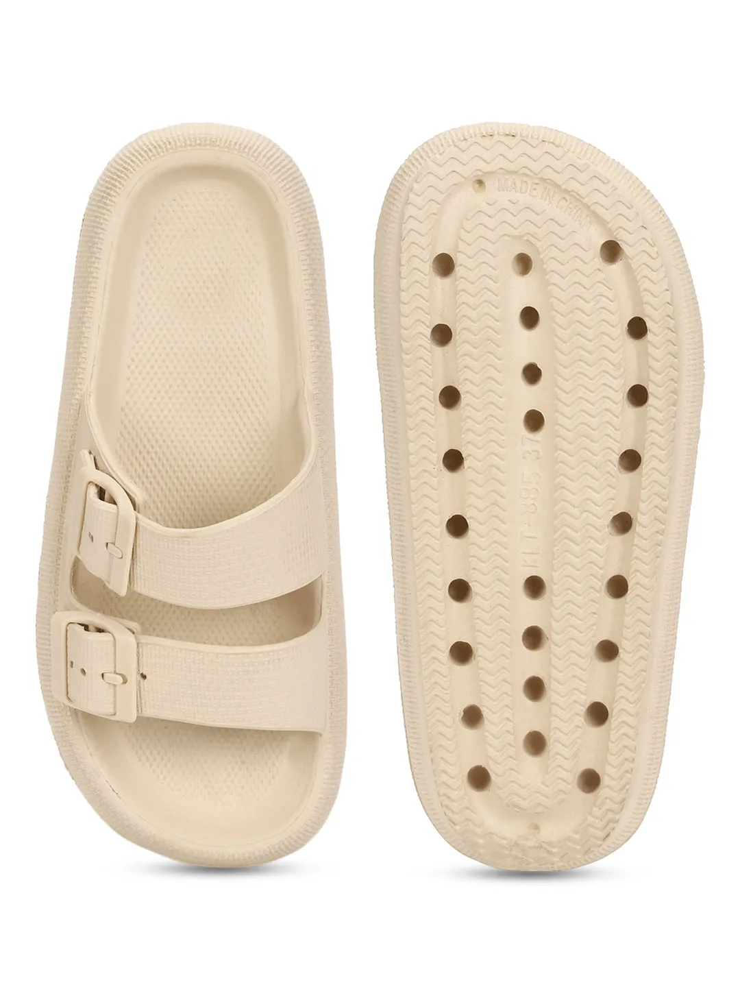 Bone PU Slip-On Flats (TC-RS3255-BON)