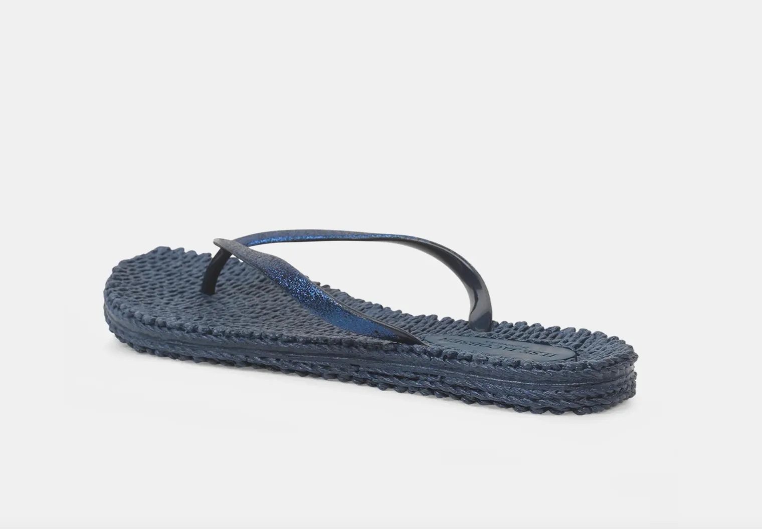 Cheerful Sparkle Flip Flops, Indigo