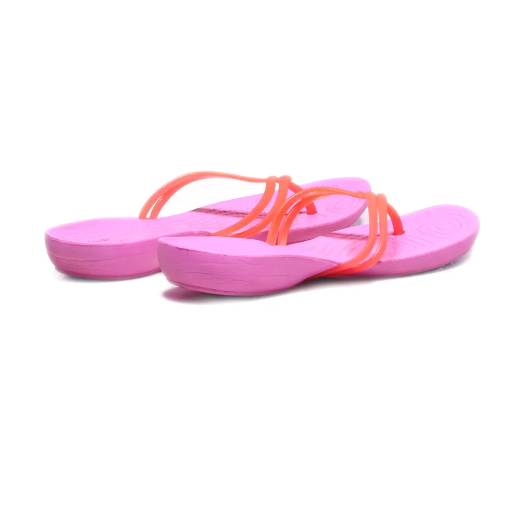 Crocs Isabella Flip Flops Rubber Red Colour For Women