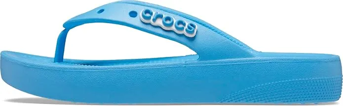 Crocs Women's Classic Flip Flops Platform Sandals | Oxygen