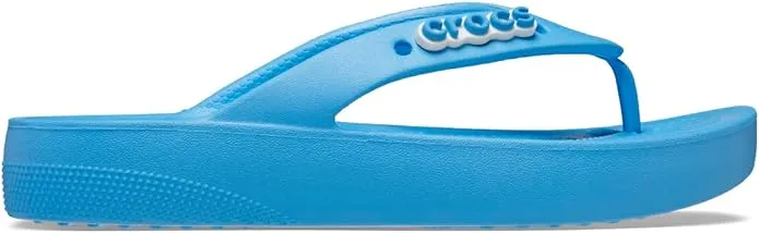 Crocs Women's Classic Flip Flops Platform Sandals | Oxygen