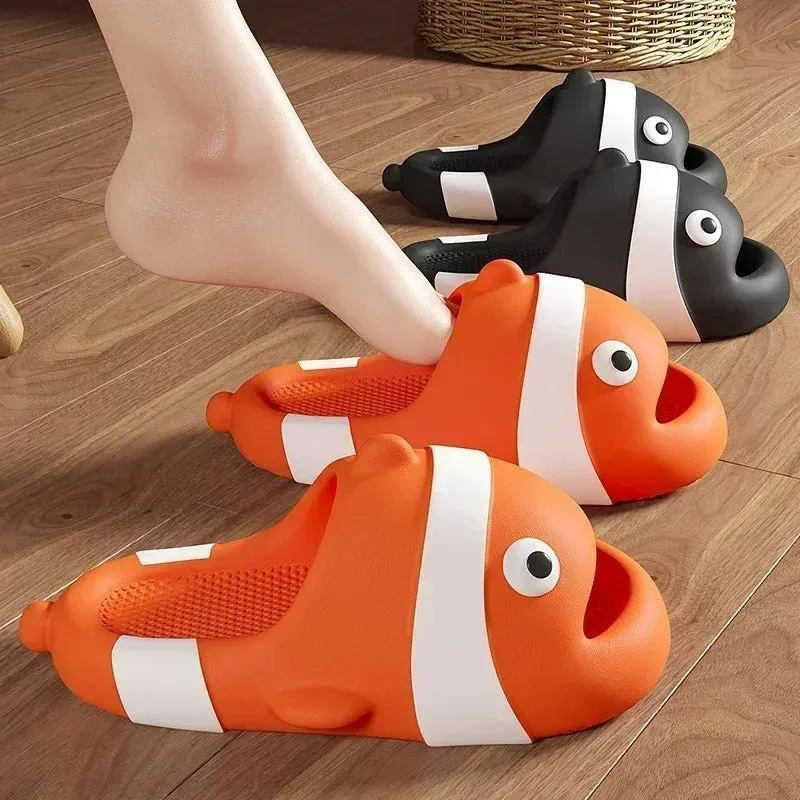 Cute Little Fish Cartoon Slippers for Unisex