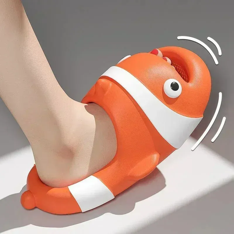 Cute Little Fish Cartoon Slippers for Unisex