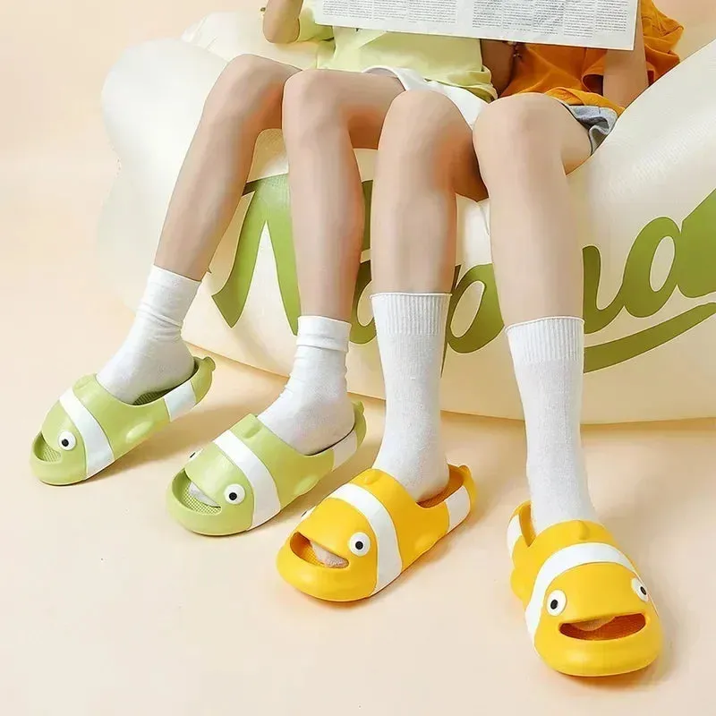 Cute Little Fish Cartoon Slippers for Unisex