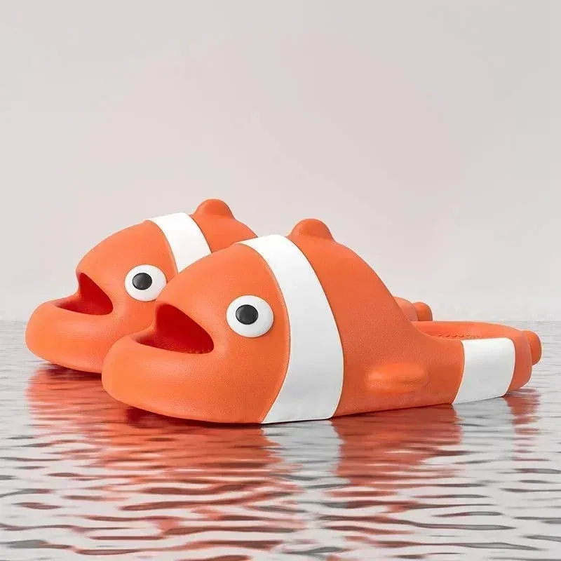 Cute Little Fish Cartoon Slippers for Unisex