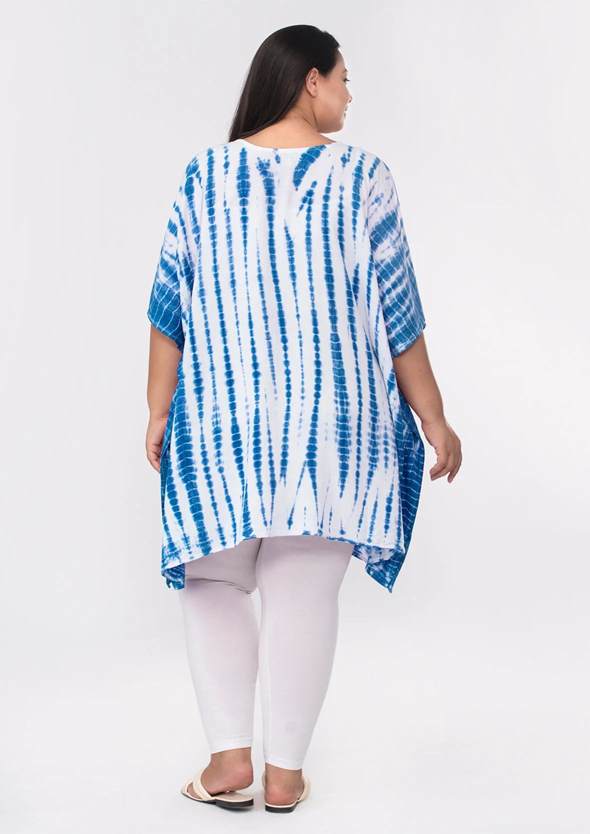 Dotted Tie-Dye Print Kaftan