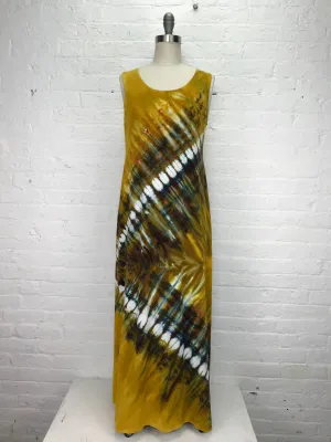 Eileen Maxi Tank Dress in Bold in Gold