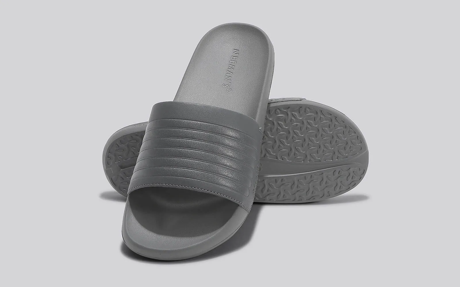 FootBed Slides for Men : Grey