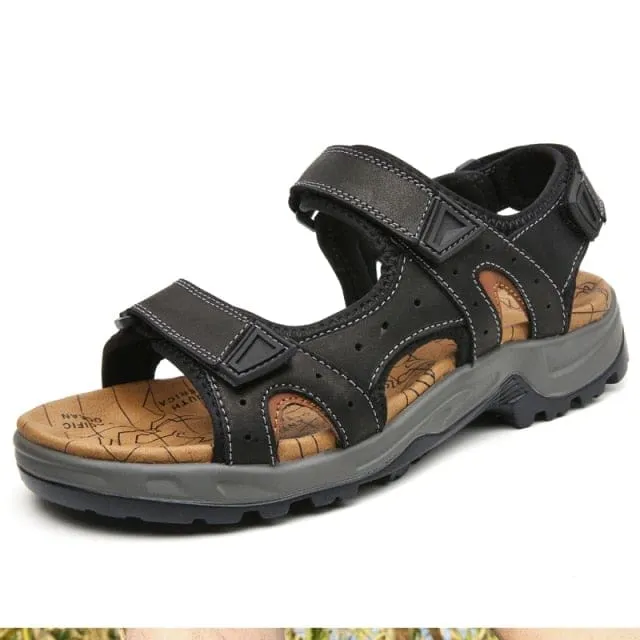 Genuine Leather Comfortable Summer Outdoor Beach Sandals