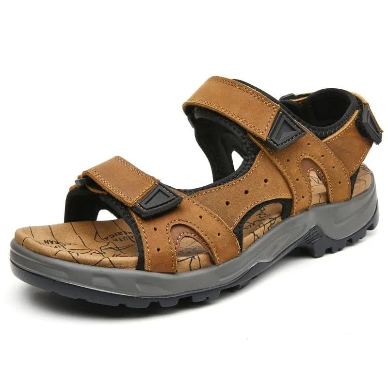 Genuine Leather Comfortable Summer Outdoor Beach Sandals