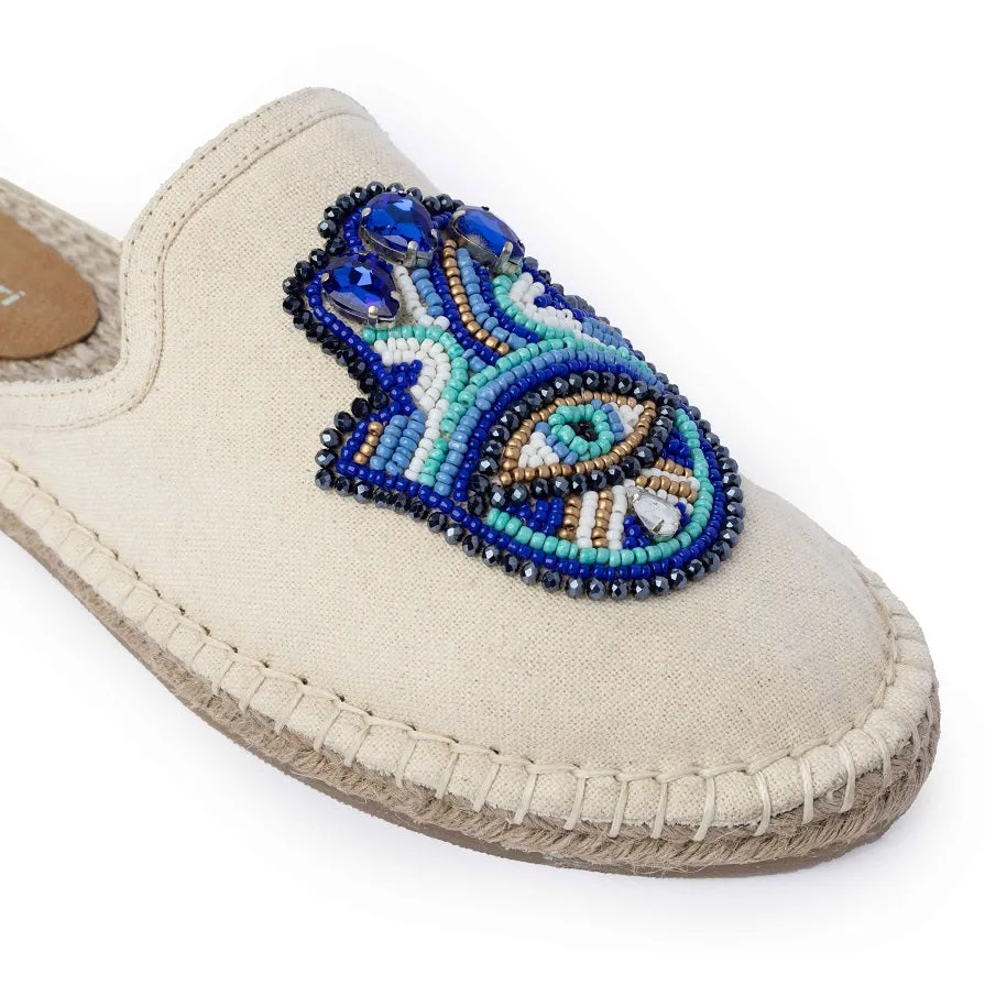 Hamsa Off white Espadrilles Flats