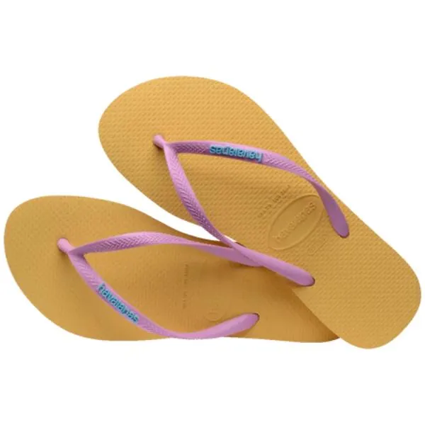 HAVAIANAS - Ladies Slim Logo Pop-Up Flip Flops