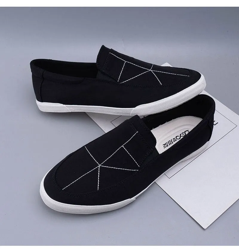 Hnzxzm New Fashion Spring Autumn Shoes Men Loafers Flat Brand Male Footwear Soft Comfortable Mens Casual Shoes Grey Black A4765