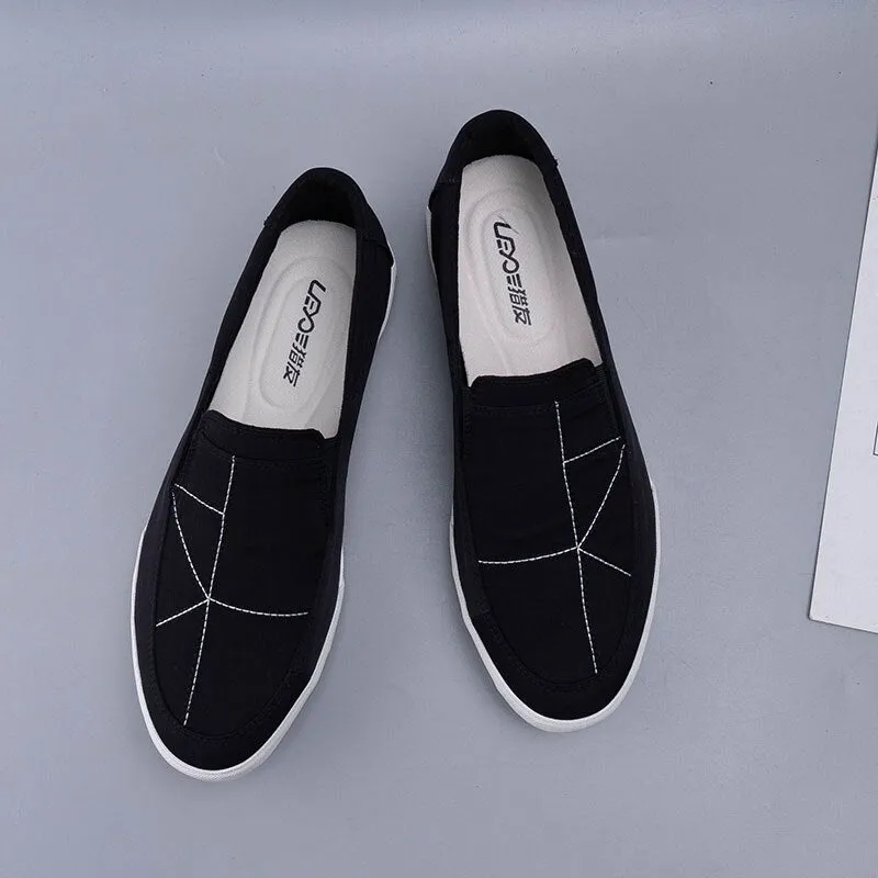 Hnzxzm New Fashion Spring Autumn Shoes Men Loafers Flat Brand Male Footwear Soft Comfortable Mens Casual Shoes Grey Black A4765