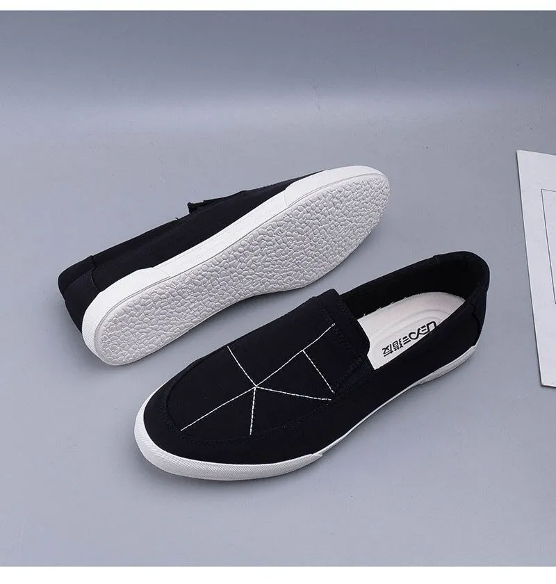 Hnzxzm New Fashion Spring Autumn Shoes Men Loafers Flat Brand Male Footwear Soft Comfortable Mens Casual Shoes Grey Black A4765