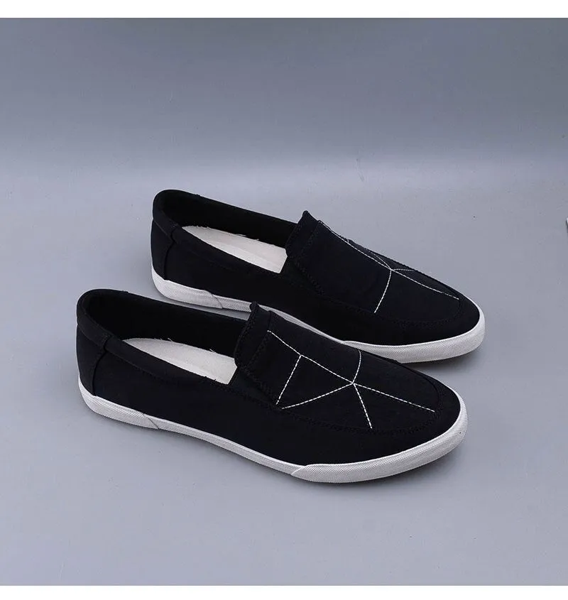 Hnzxzm New Fashion Spring Autumn Shoes Men Loafers Flat Brand Male Footwear Soft Comfortable Mens Casual Shoes Grey Black A4765