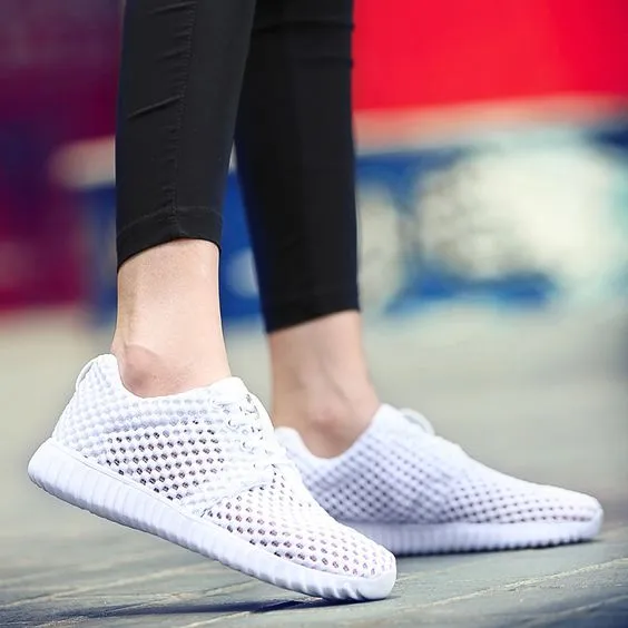 Hollow Out FlyKnit Breathable Sneakers