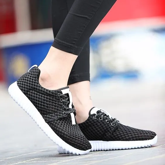 Hollow Out FlyKnit Breathable Sneakers