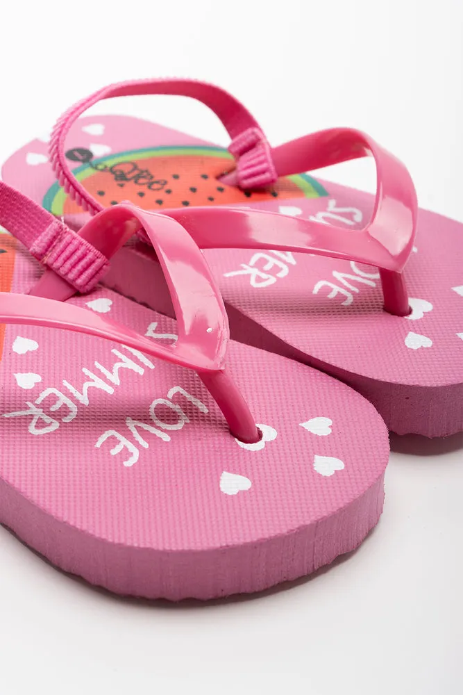 I Love Summer Flip Flop Pink