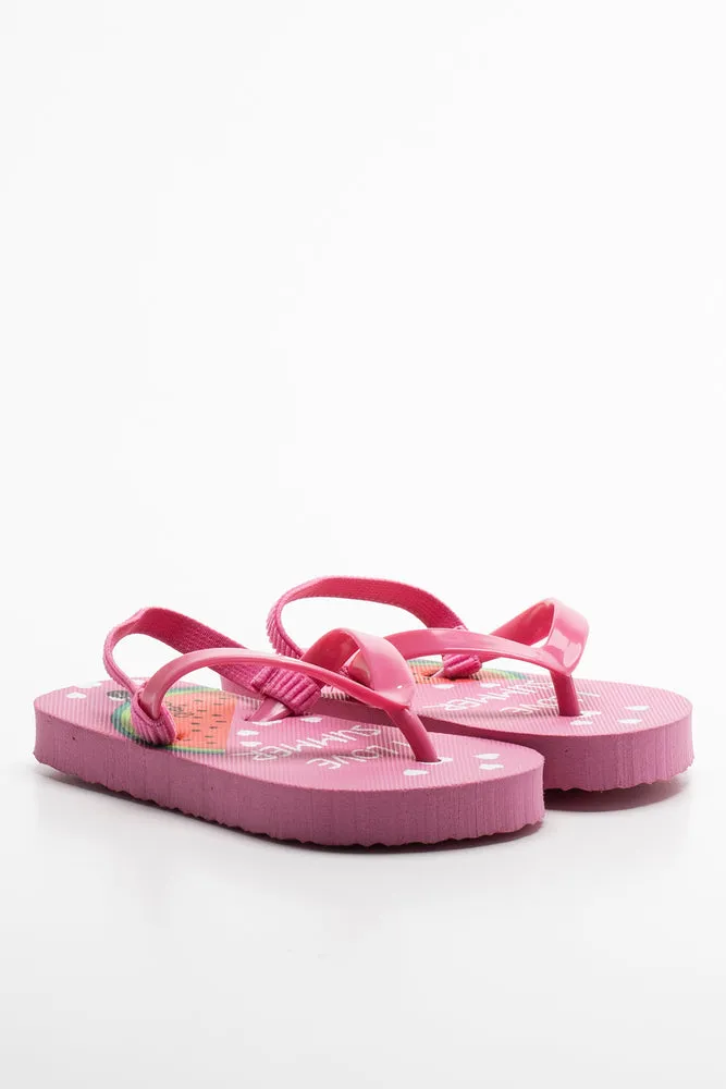 I Love Summer Flip Flop Pink