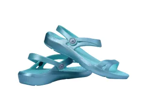 Joybees Womens Dance Sandal Metallics Teal