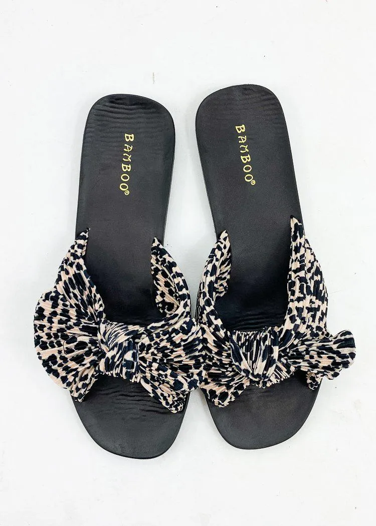 Kayla Bow Sandal-Leopard