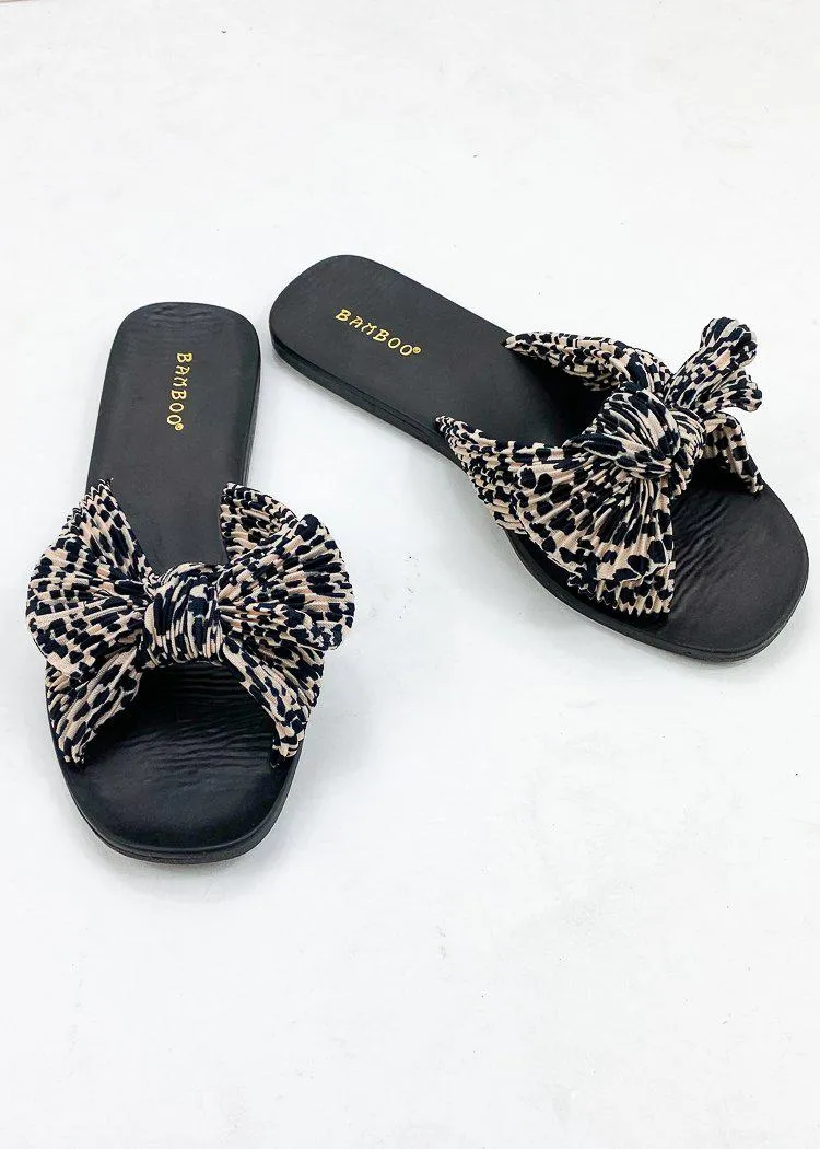 Kayla Bow Sandal-Leopard