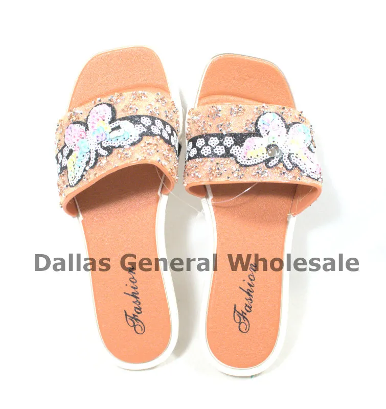 Ladies Cute Slip On PVC Sandals Wholesale