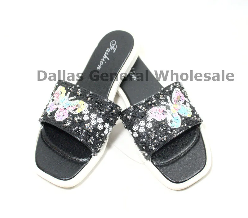 Ladies Cute Slip On PVC Sandals Wholesale