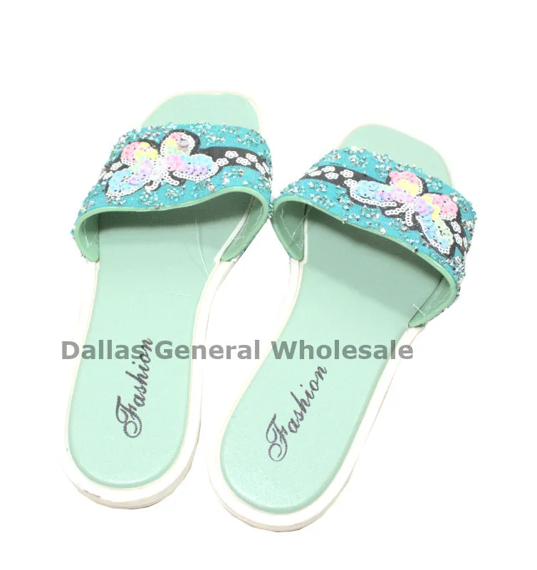 Ladies Cute Slip On PVC Sandals Wholesale