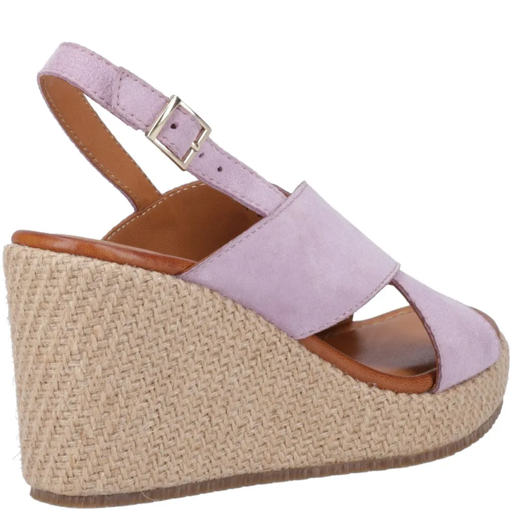 Lilac Perrie Wedge Sandals