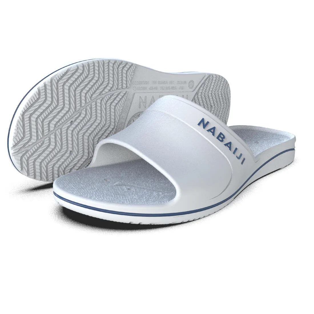 MEN'S POOL SLIDES 100 PLUS WHITE