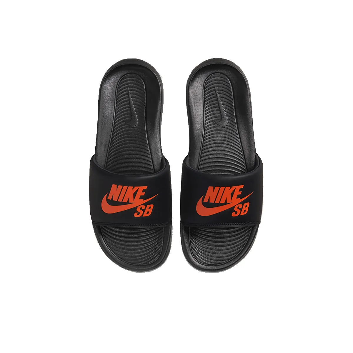 Nike SB Victori One Slides - Black/Orange