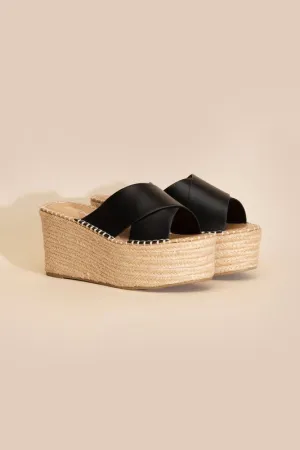 Raffia Platform Slides