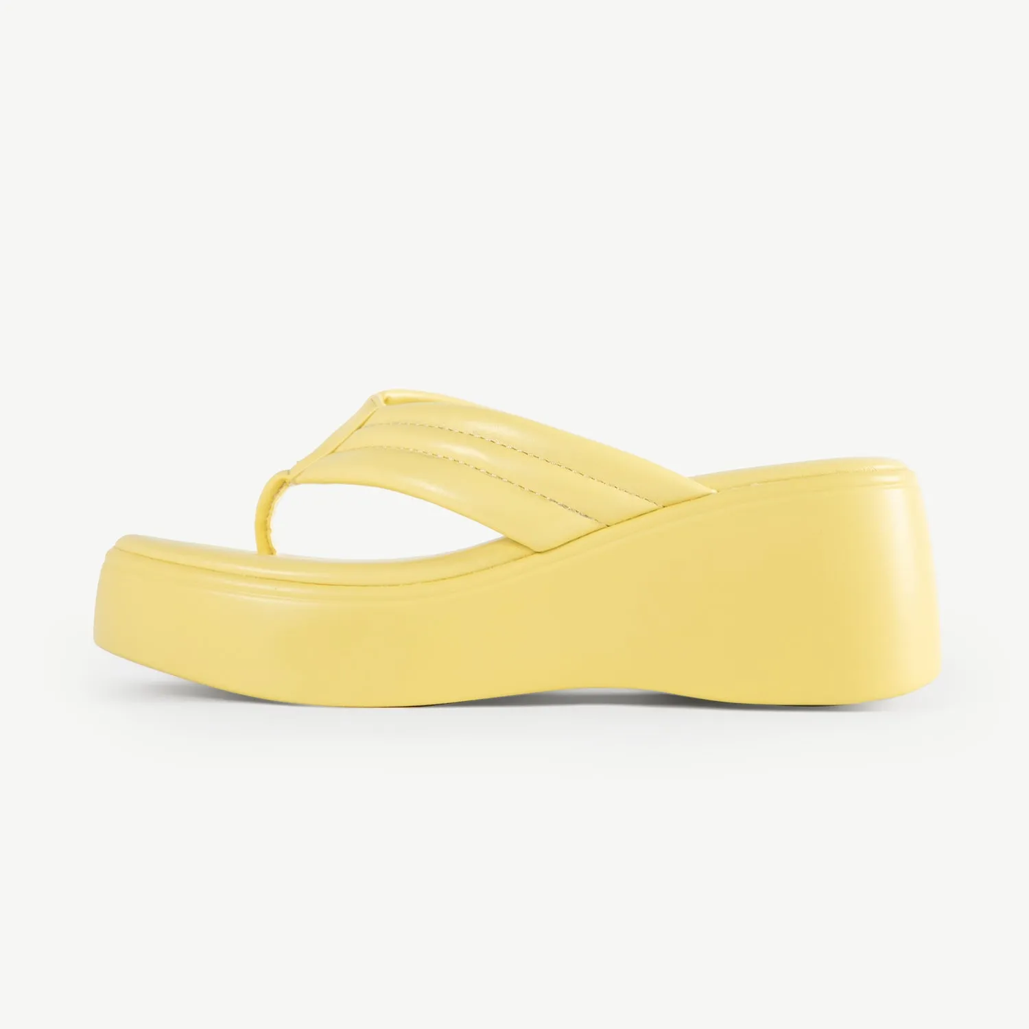 RAID Weylyn Platform Sandal in Yellow