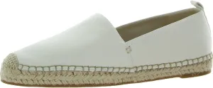 Sam Edelman Kenley White Leather Rounded Toe Slip On Espadrilles Classic Flats