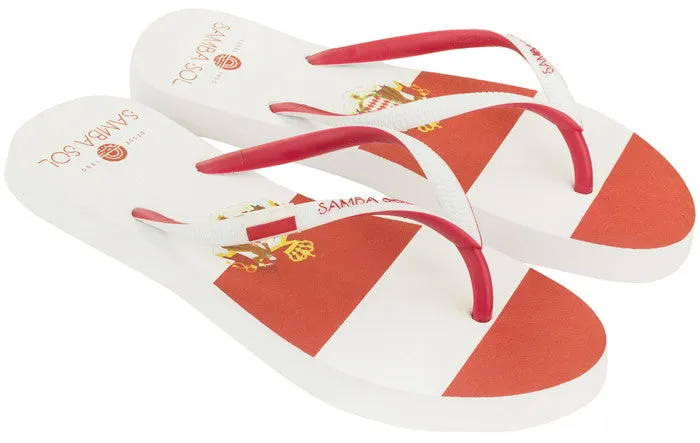 Samba Sol Women's Countries Collection Flip Flops - Monte Carlo