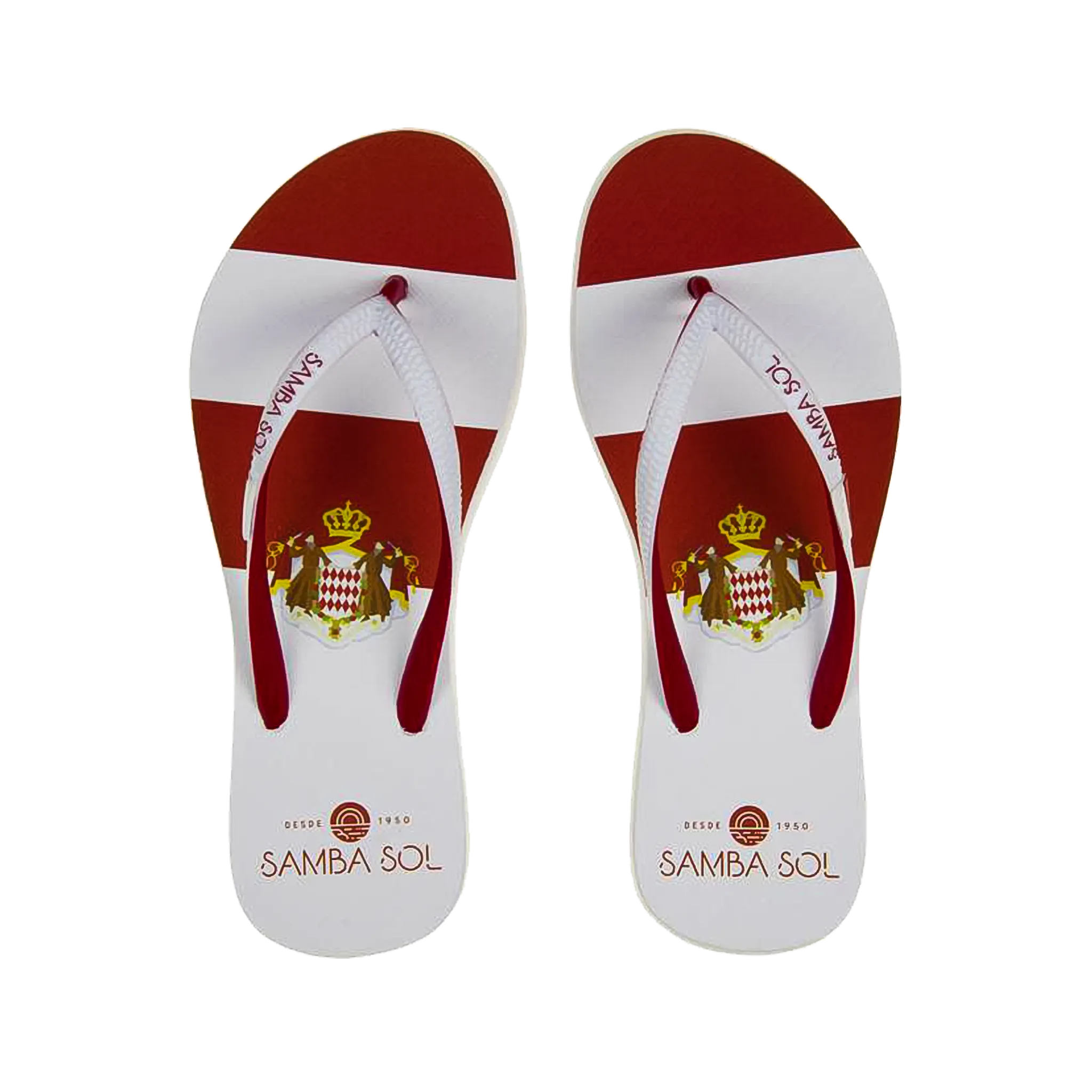 Samba Sol Women's Countries Collection Flip Flops - Monte Carlo