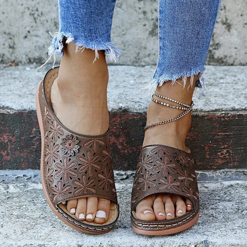 Slip On Wedge Sandals