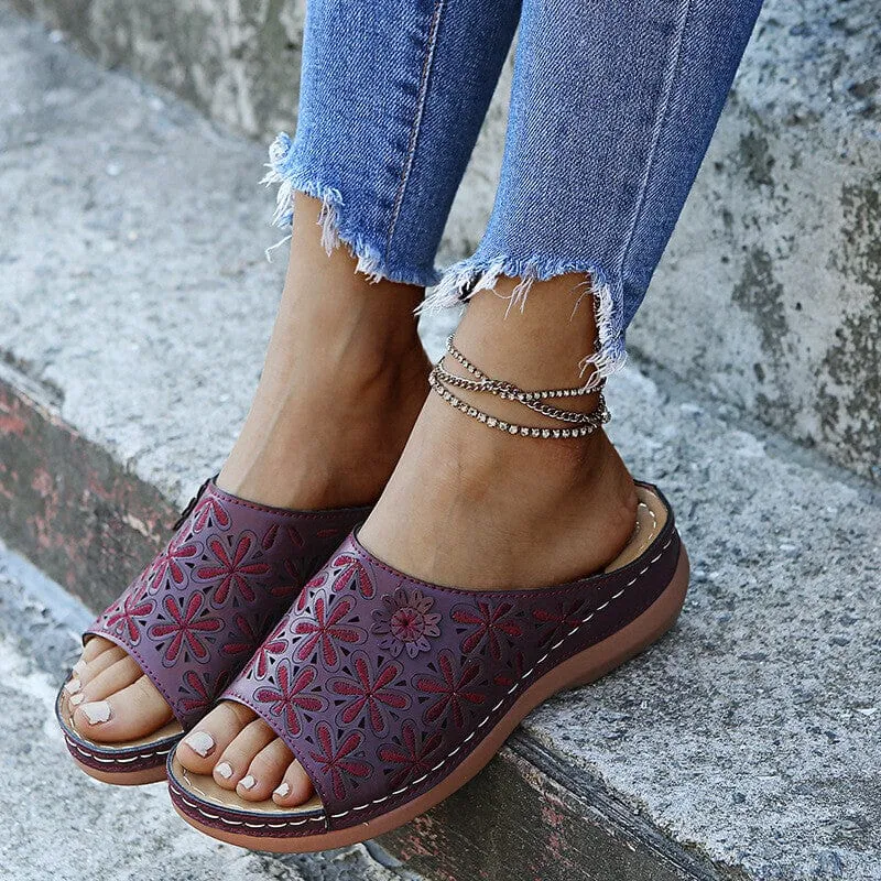 Slip On Wedge Sandals