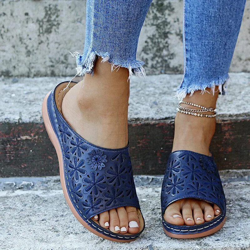 Slip On Wedge Sandals