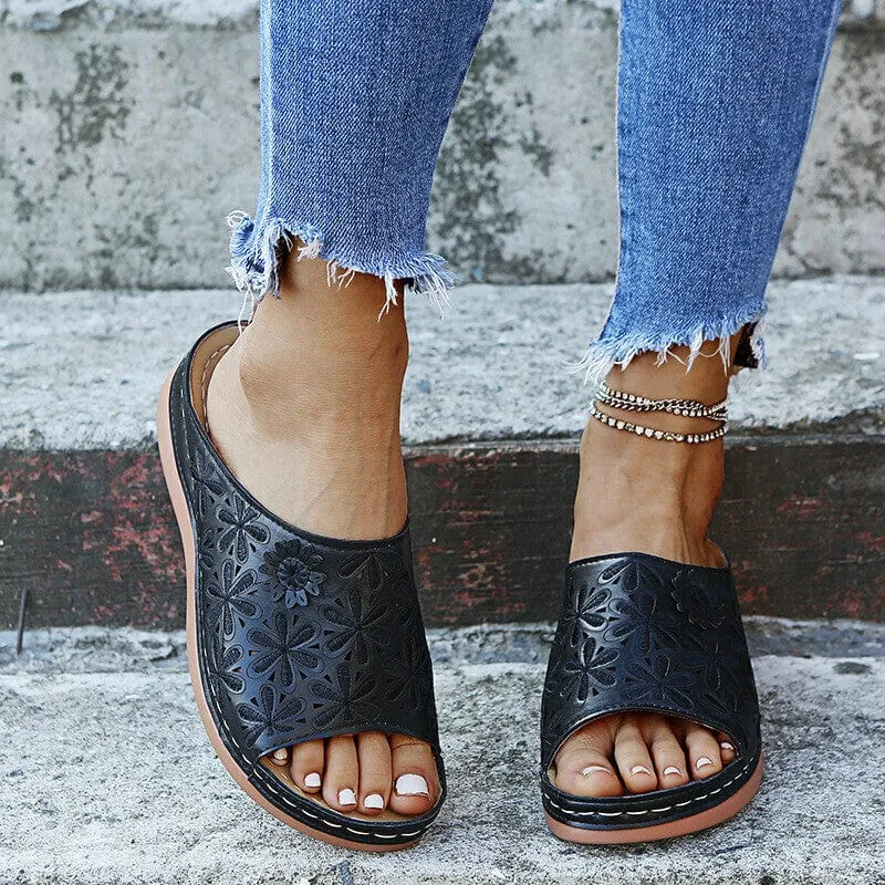 Slip On Wedge Sandals