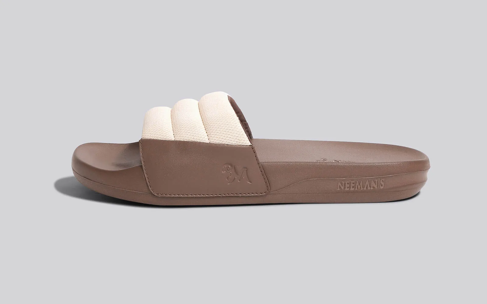 Squooshy Slides for Women : Ivory-Brown