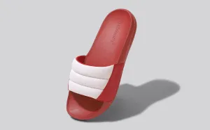 Squooshy Slides for Women : Red-White